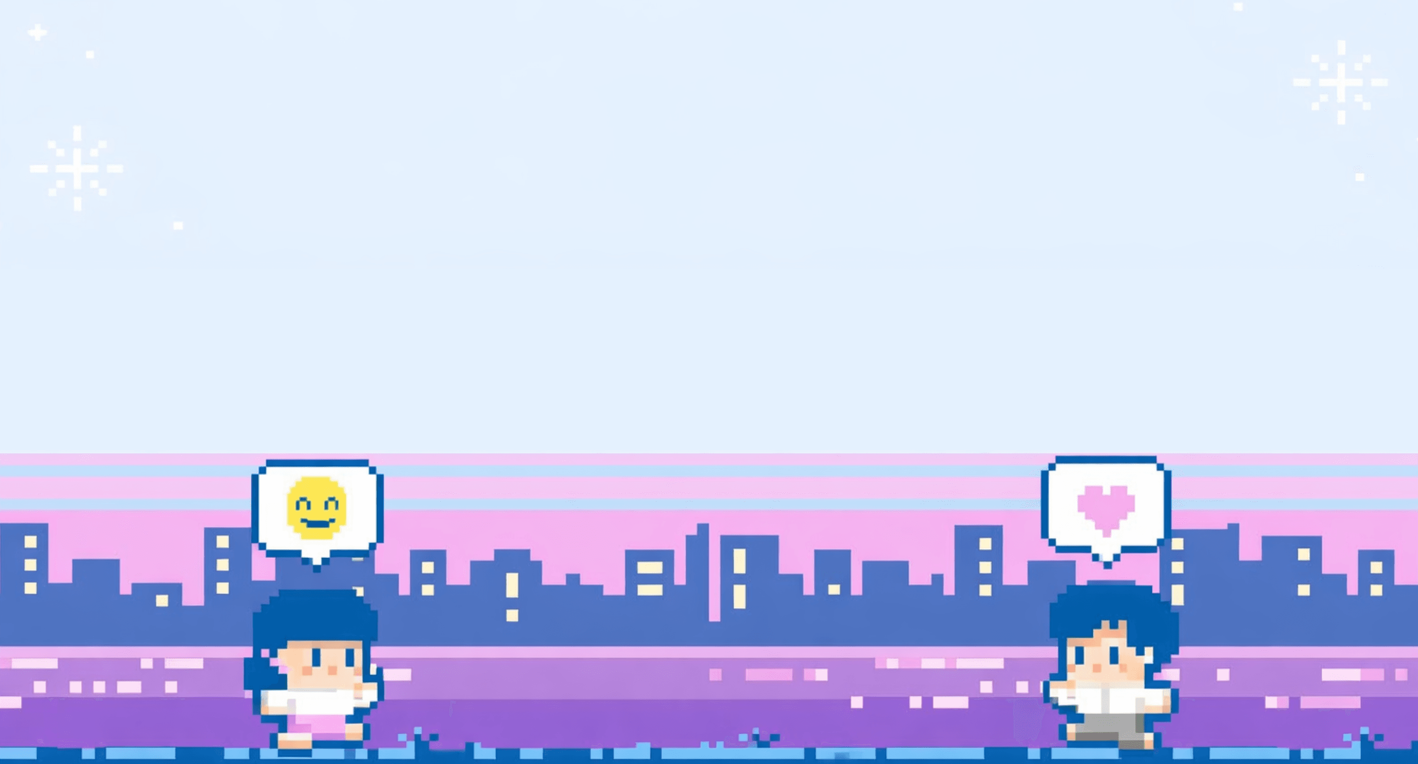 Retro pixel art background